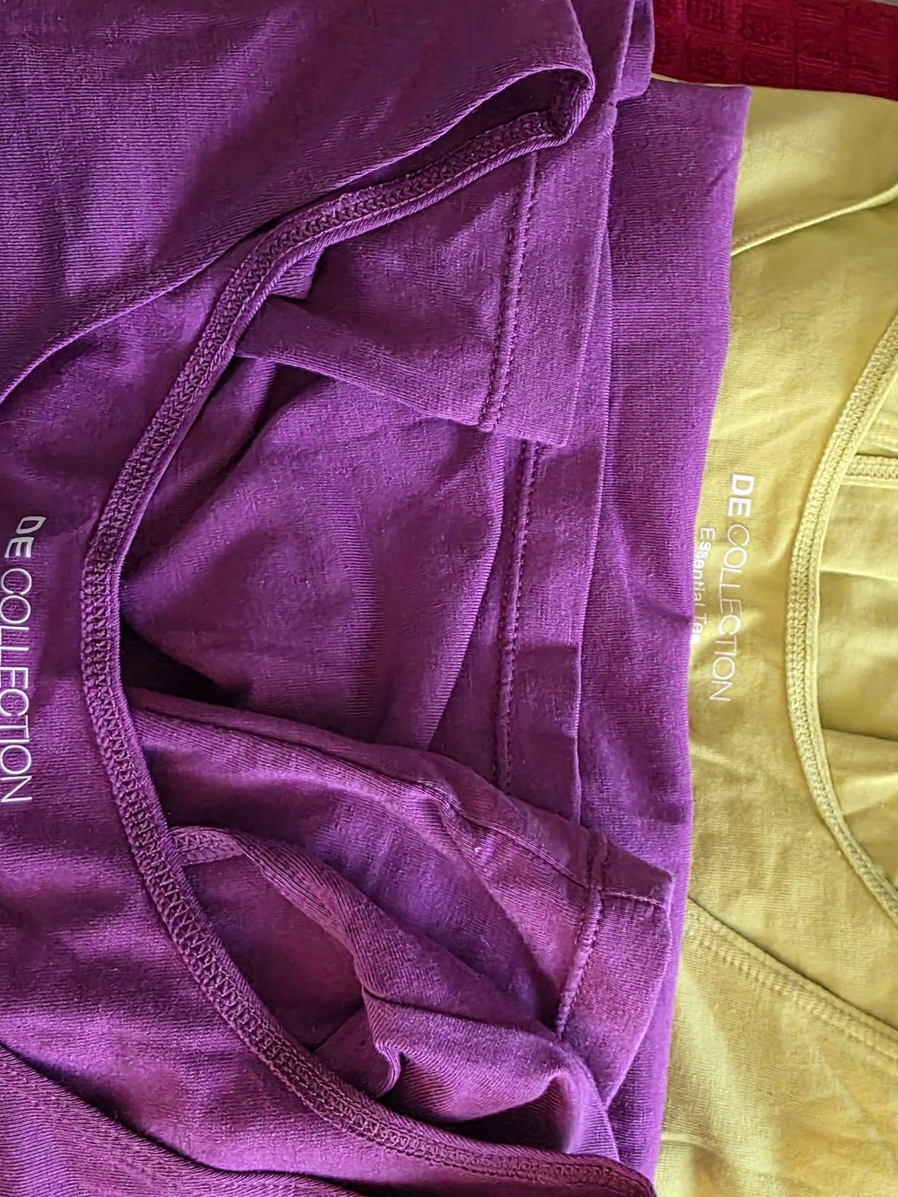 Women’s Scoop Neck Cap Sleeve Top - Lime Green And Also A Purple One